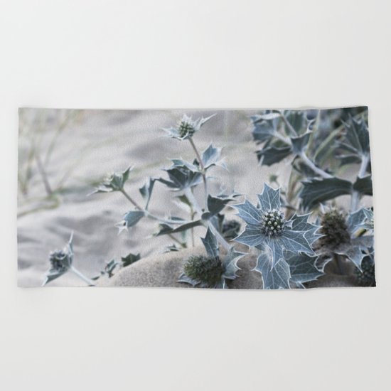 beach thistle Beach Towel