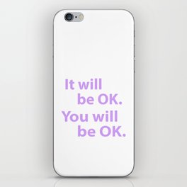 Alright (Purple Text on Purple) iPhone Skin