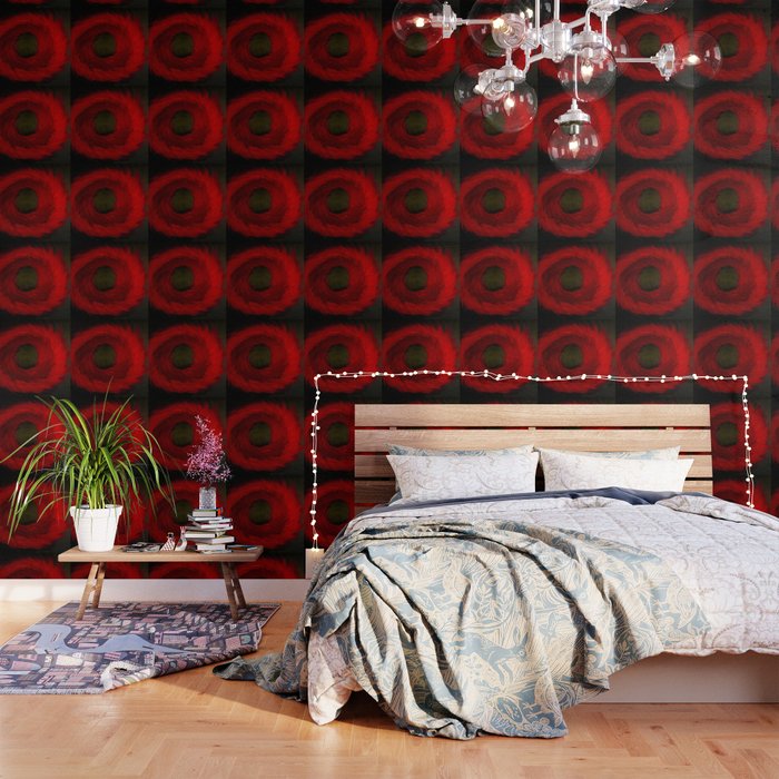 Bloodred All Seeing Eye Wallpaper By Akosua Society6