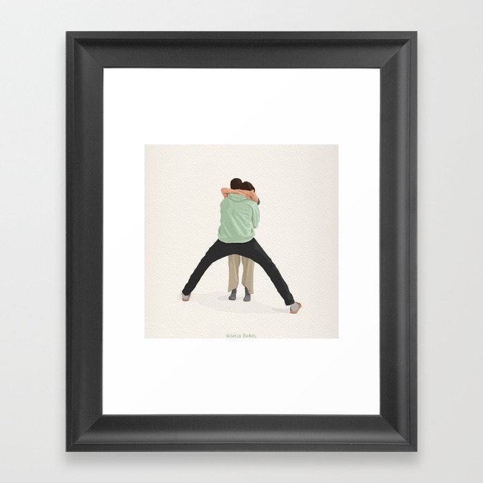 Tall Boy Short Girl Framed Art Print