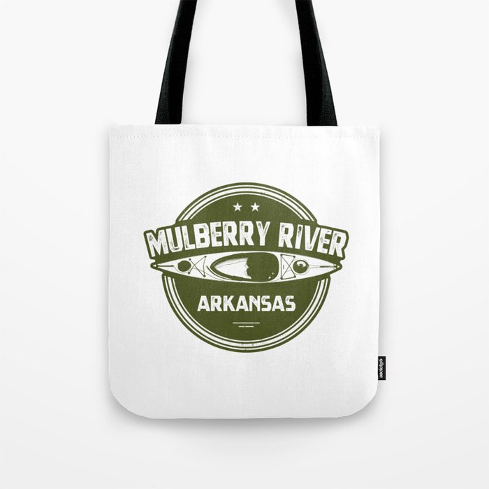Mulberry River Arkansas Kayaking Tote Bag