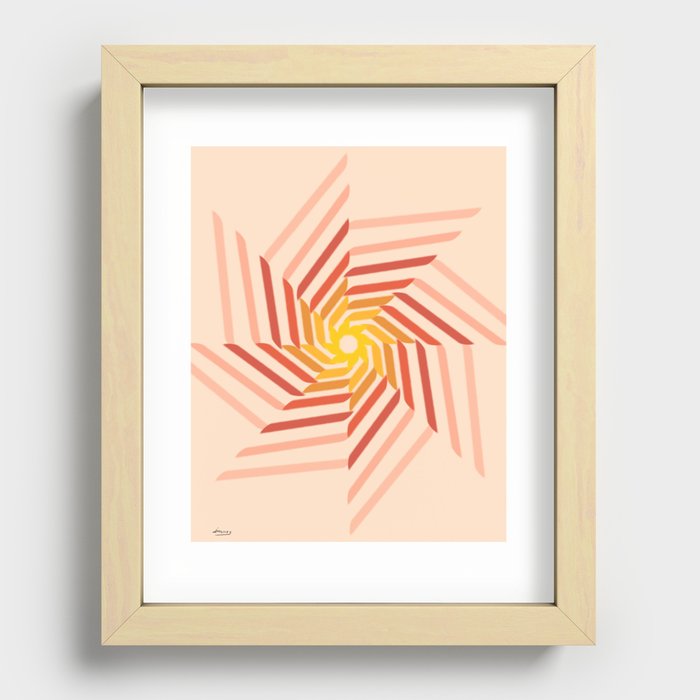 Center of All Recessed Framed Print