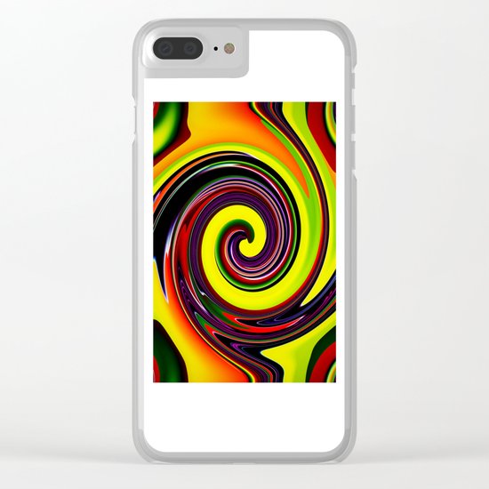 Abstract Clear iPhone Case