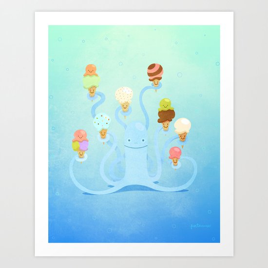 Ice Cream Power Art Print