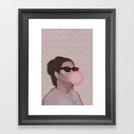 You don't know shit about love. Framed Art Print