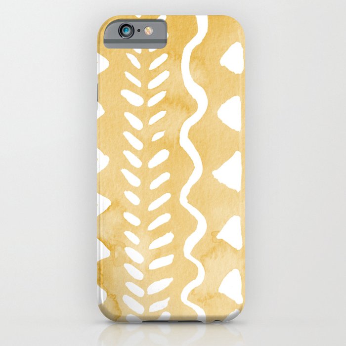 Loose bohemian pattern - yellow iPhone Case