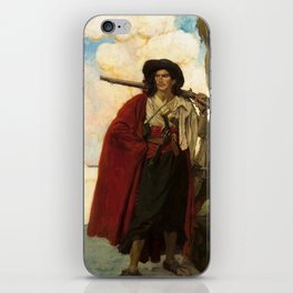 The Buccaneer Was a Picturesque Fellow, 1905 by Howard Pyle iPhone Skin