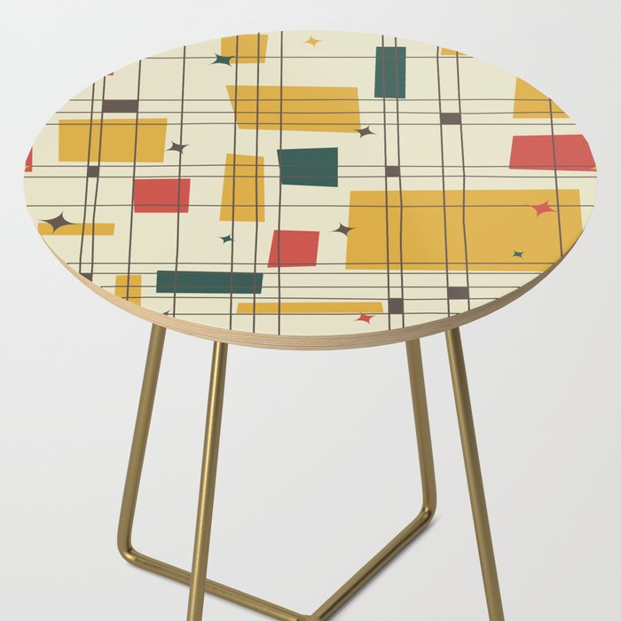 Mid Century Modern Gold Side Table By Studiofibonacci Society6