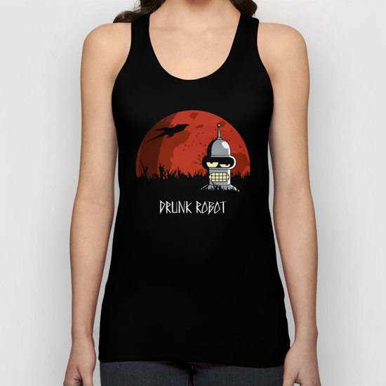 Drunk Robot Unisex Tank Top