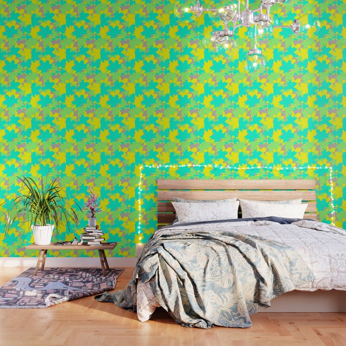 Maple Leaf pattern (luminus colours) Wallpaper