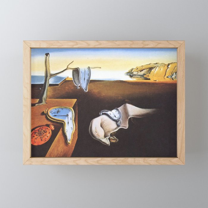 The Persistence of Memory by Salvador Dali Framed Mini Art Print