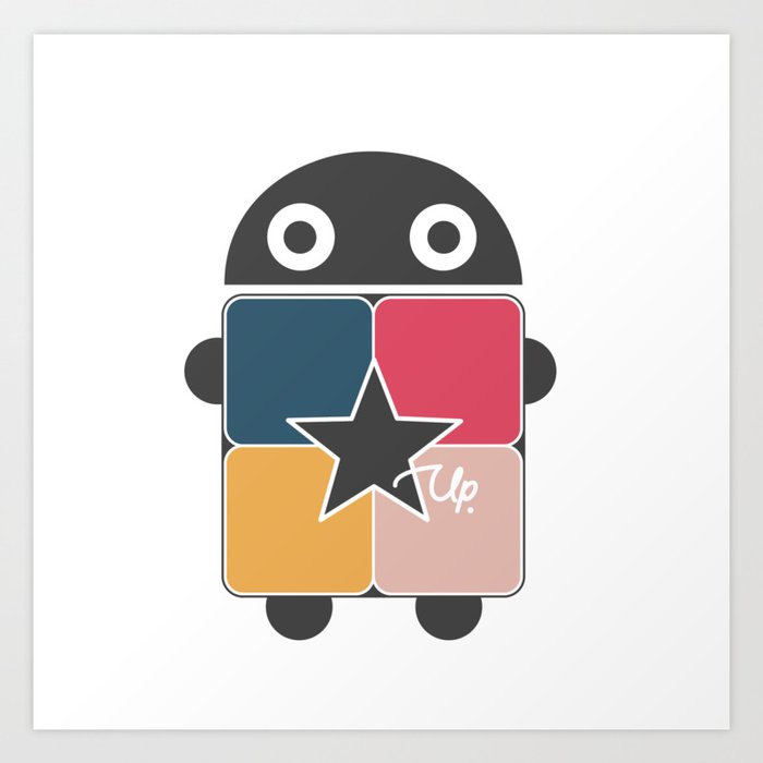 Starup Robot Art Print By Traceyslin Society6