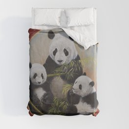 Panda bears Duvet Cover