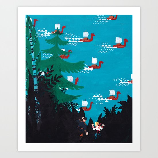 Russian Folk Tales - Bird´s Tongue Art Print