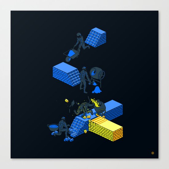 Tron Wall Canvas Print