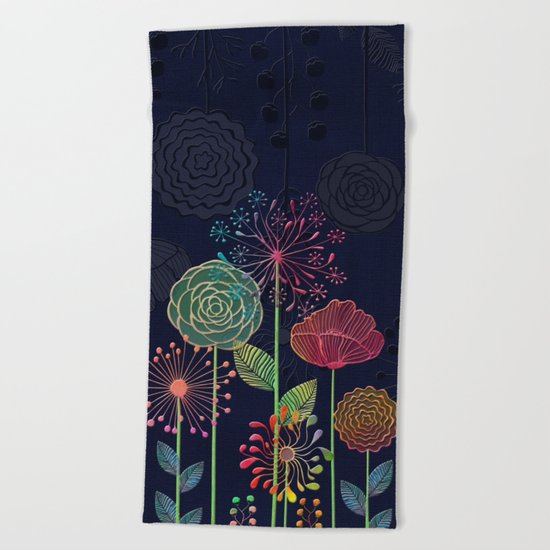 Flower Tales 2 Beach Towel