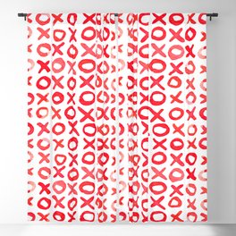 Xoxo valentine's day - red Blackout Curtain