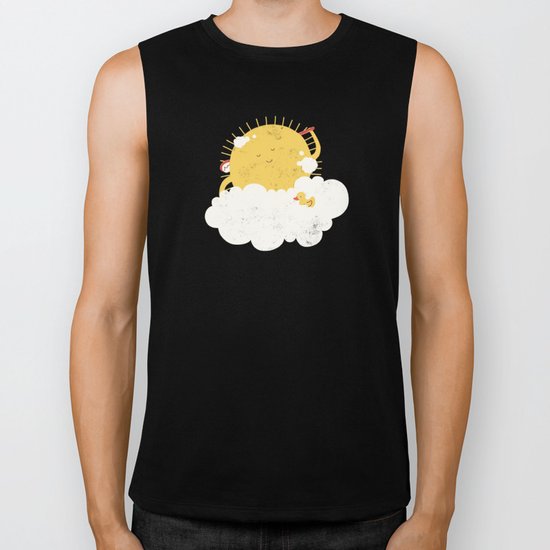 sun-bathing Biker Tank