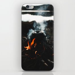 Campfire coffee iPhone Skin