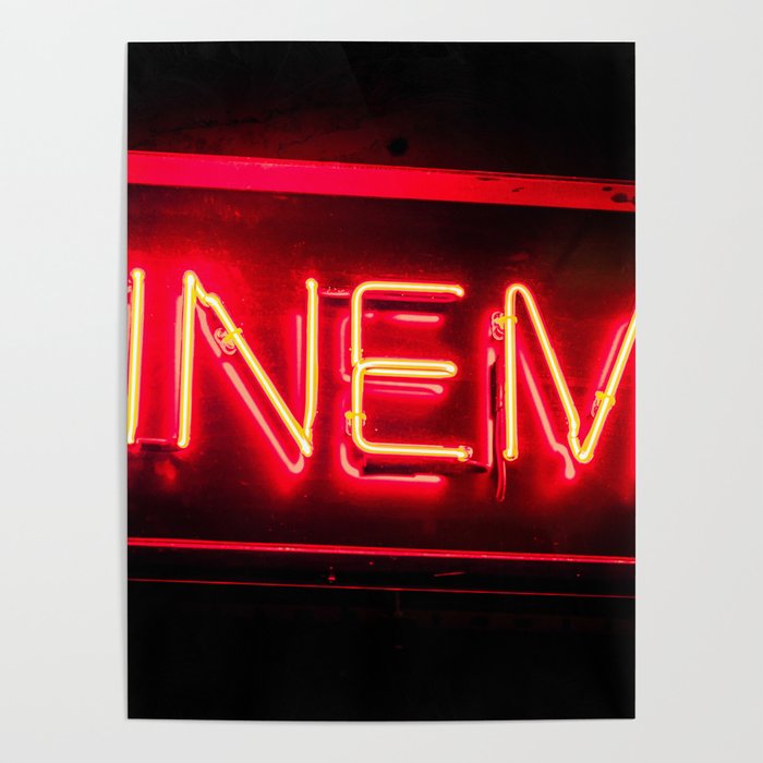 Neon Hollywood Poster