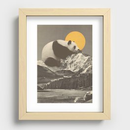 Panda's Nap Recessed Framed Print