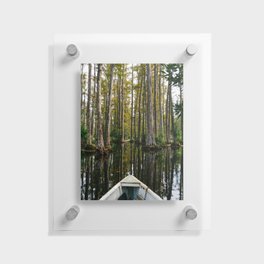 Charleston Cypress Gardens Boat IV Floating Acrylic Print