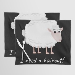 I Need a Haircut Sheep Wool Placemat