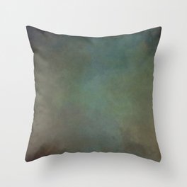 Old soft green grey Throw Pillow