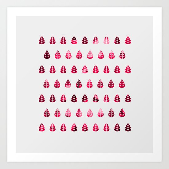 Rose leaves Art Print
