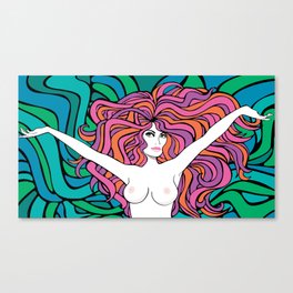 Bare Essentials Nº1 Canvas Print | Drawing, Nakedmusic, Nudeart, Barcelona, Stuartpatterson, Popart 