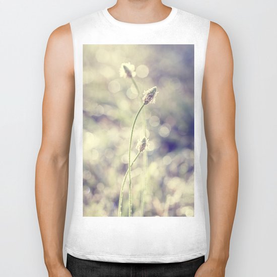 morning weeds Biker Tank