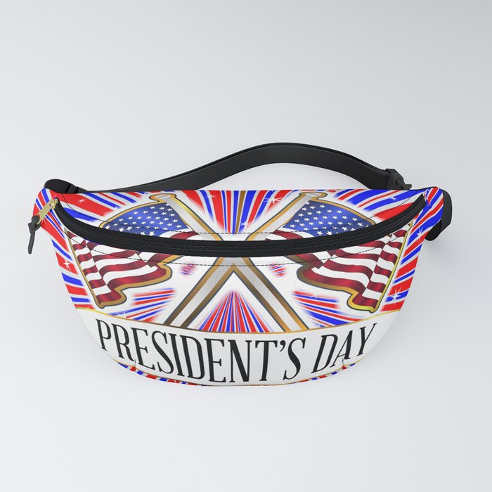 Stars And Presidents Day Flag Fanny Pack