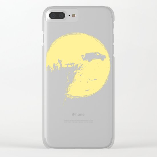 Zombie Invasion Clear iPhone Case