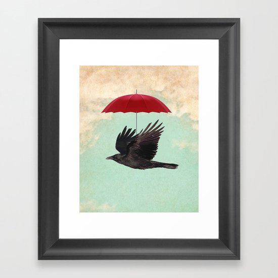 Raven Cover Framed Art Print