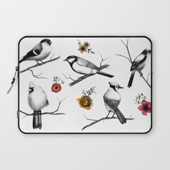 BIRDS & FLOWERS Laptop Sleeve