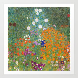 Gustav Klimt Cottage Garden  Art Print