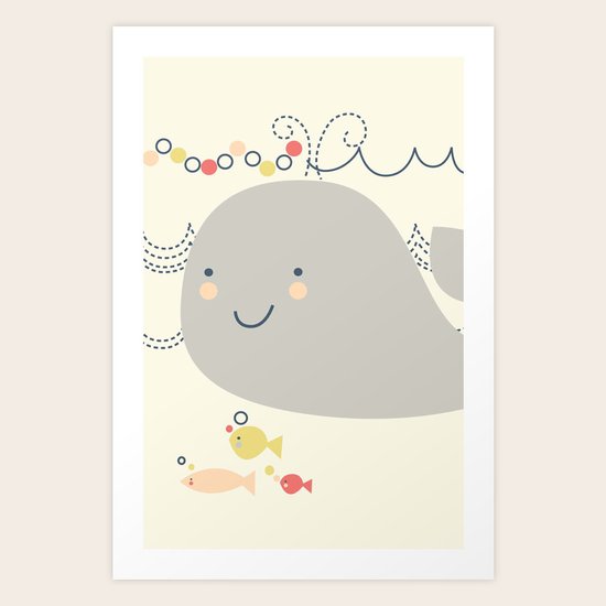 Whaley on the sea Art Print