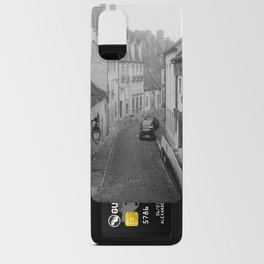 Foggy Beaune, Burgundy region, France | Narrow cobblestone street Android Card Case