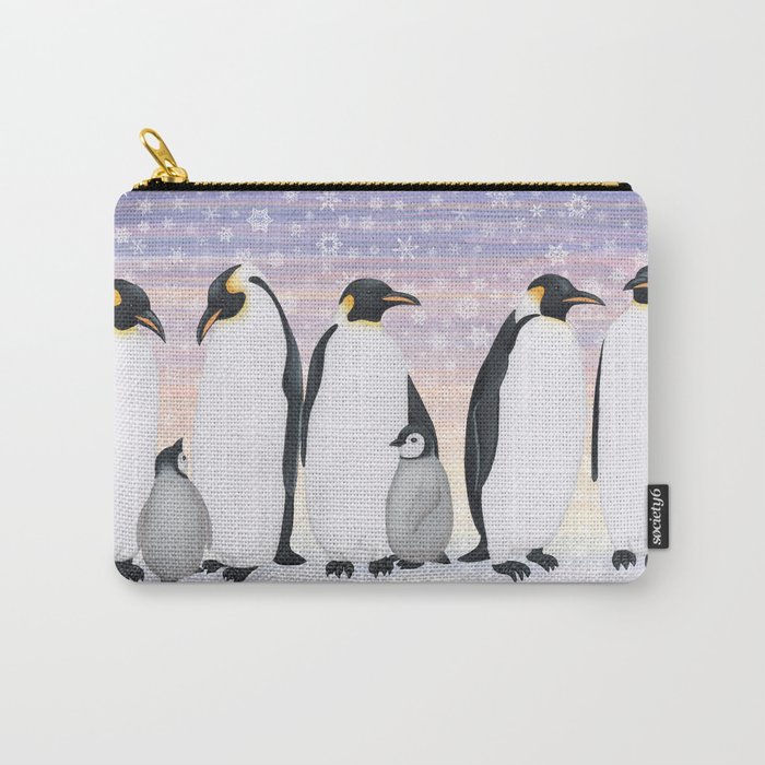emperor penguin colony Carry-All Pouch