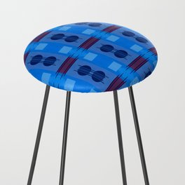 Outlet Blue Counter Stool