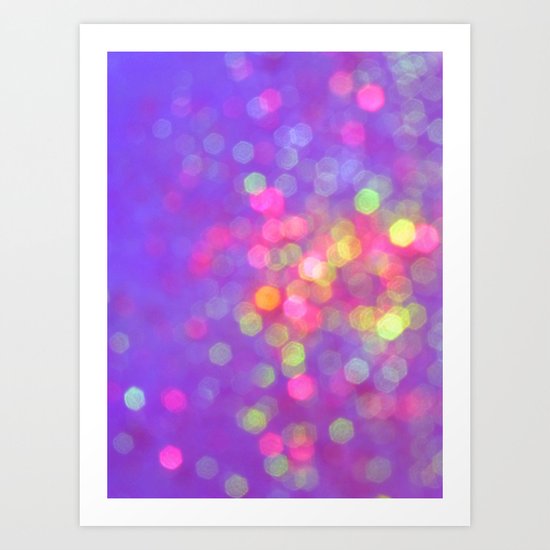 CARNIVAL BOKEH Art Print