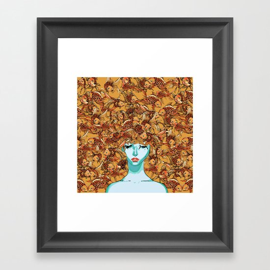 Head up, love Framed Art Print
