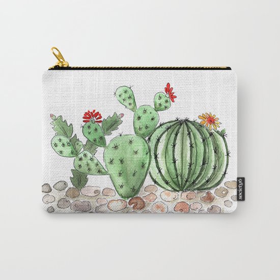 Cactus watercolor illustration Carry-All Pouch