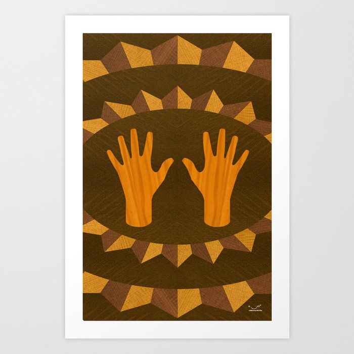 The ASL Marquetry - (ASL Marquetry Series) Art Print