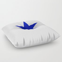 BLUE STAR WITH WHITE SHADOW. Floor Pillow