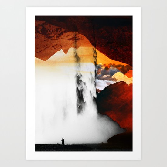 Isolation Waterfall Art Print