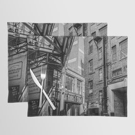 The industrial vintage Borough Market | London | Black & White | Travel & Street Photography  Placemat