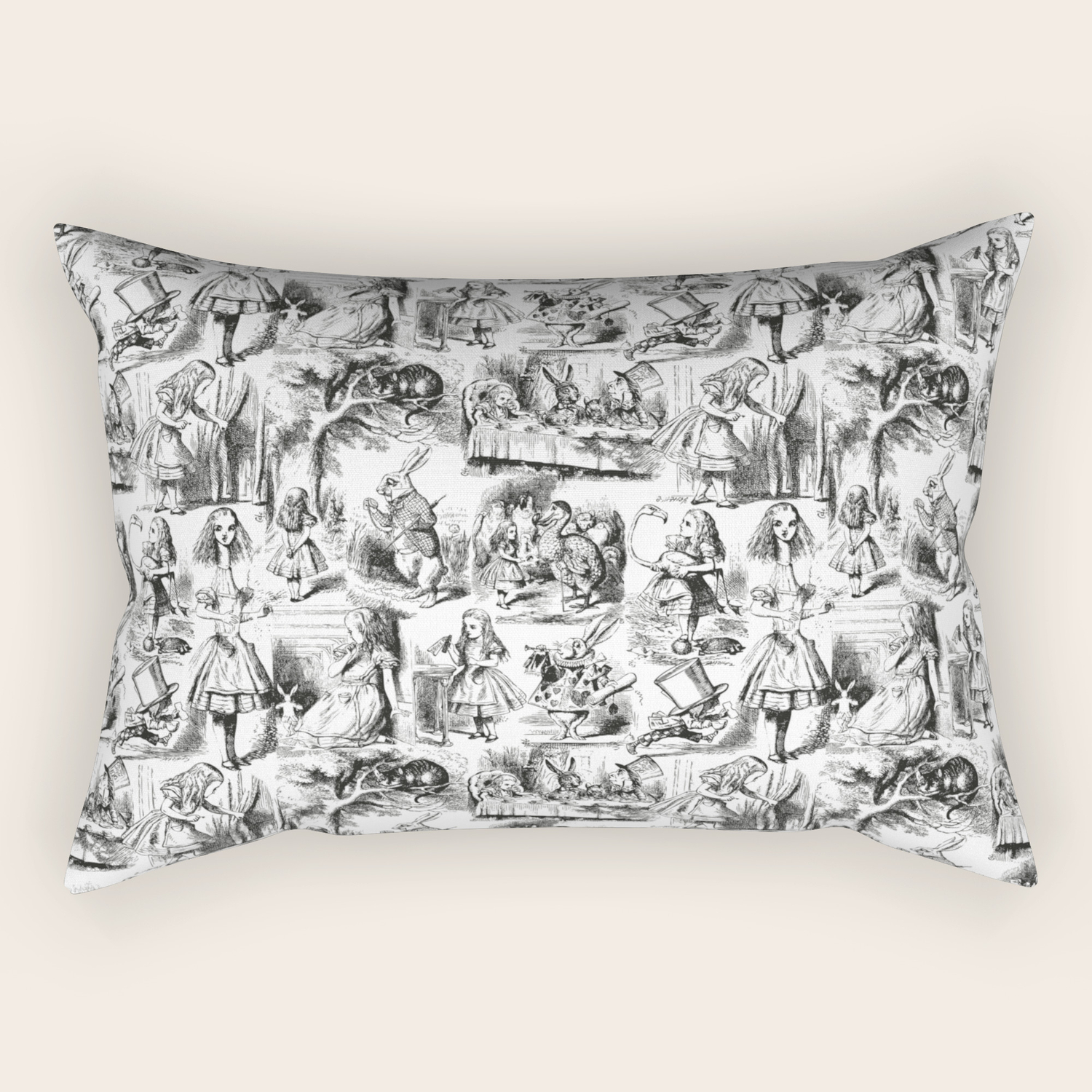 black toile pillows