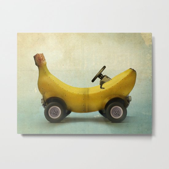 Banana Buggy Metal Print