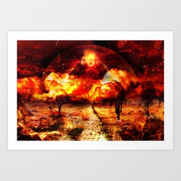 Volcano Art Print